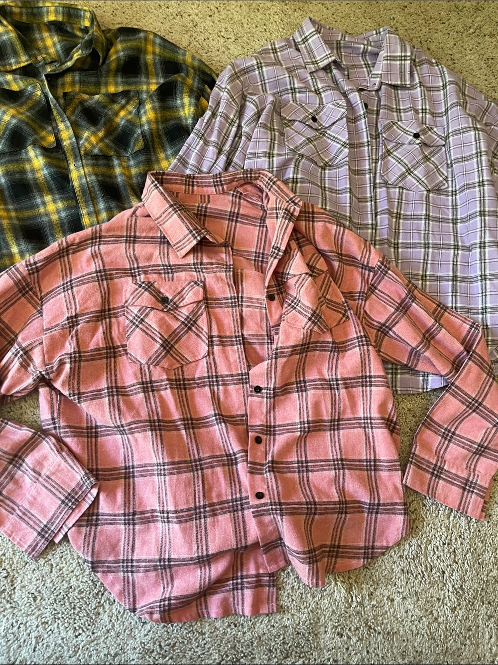 2XL women’s polyester flannel type shirt bundle - Picture 2 of 9